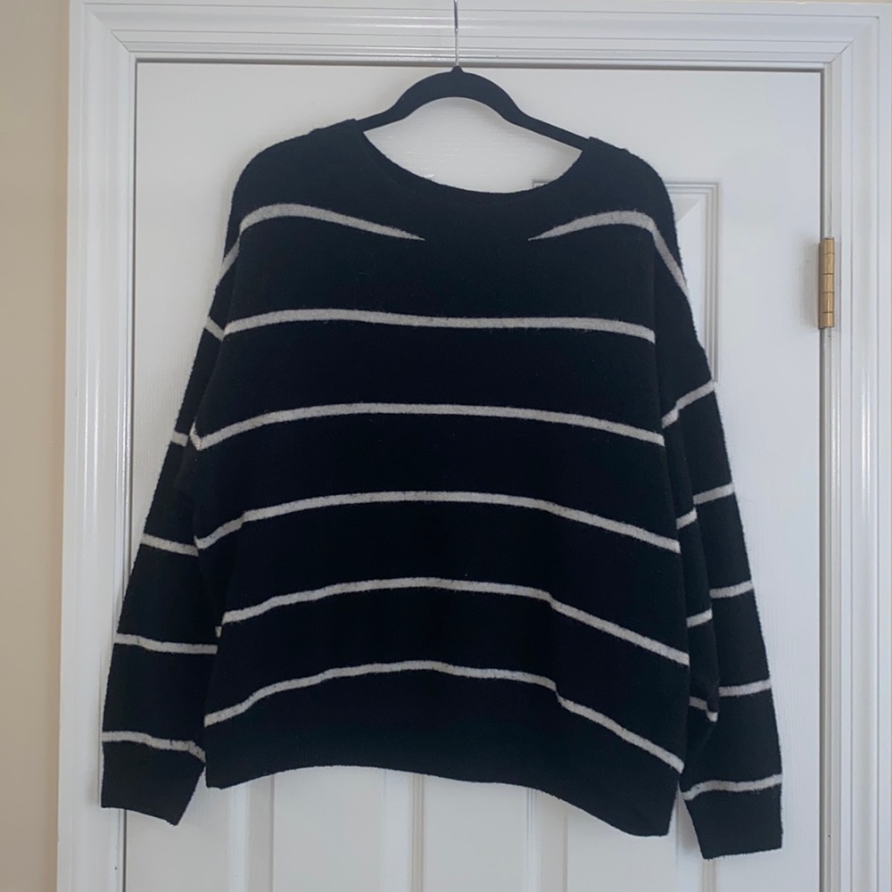 Black and White Knit Sweater from H&M